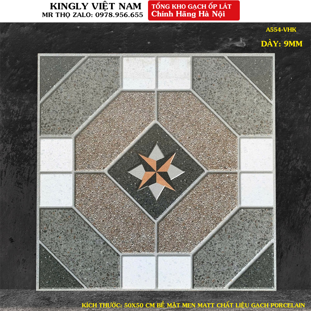 Gạch lát sân vườn 50x50 A554